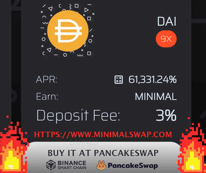 MinimalSwap's tweet image. minimalswap.com
Farm launched

$Minimal:
pancakeswap.finance/swap?inputCurr…

3% Deposit Fee 
Extra Juicy APR

#TokenSale #YieldFarming #BSC #binancesmartchain #DeFi #hiddengem #binance #tokens #token #BSCGem #ETH #BNB #BUSD #CAKE #BTC #bitcoin #Ethereum #airdrop
