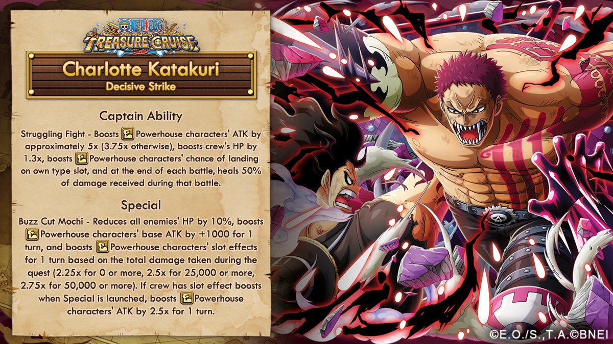 ONE PIECE Treasure Cruise on X: New Character Info! Charlotte