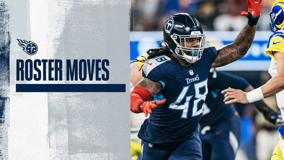 jwyattsports's tweet photo. The @Titans have activated OLB @Bud_Dupree from Injured Reserve.
Also, the #Titans have placed fullback Tory Carter on IR.
READ https://t.co/EYGdp7sJGk https://t.co/DXbBxJLJFy
