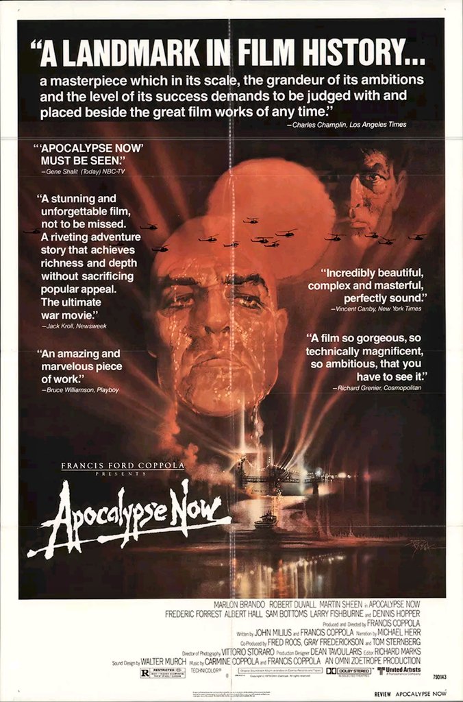 ClassicHBOGuide's tweet image. Today on The Movie Channel as part of the Best of '81...one of the greatest films ever made: Brando, Duvall, Sheen star in Francis Ford Coppola's amazing APOCALYPSE NOW - guide ad, iconic image, stills, alternate review poster #apocalypse #BESTMOVIEEVER