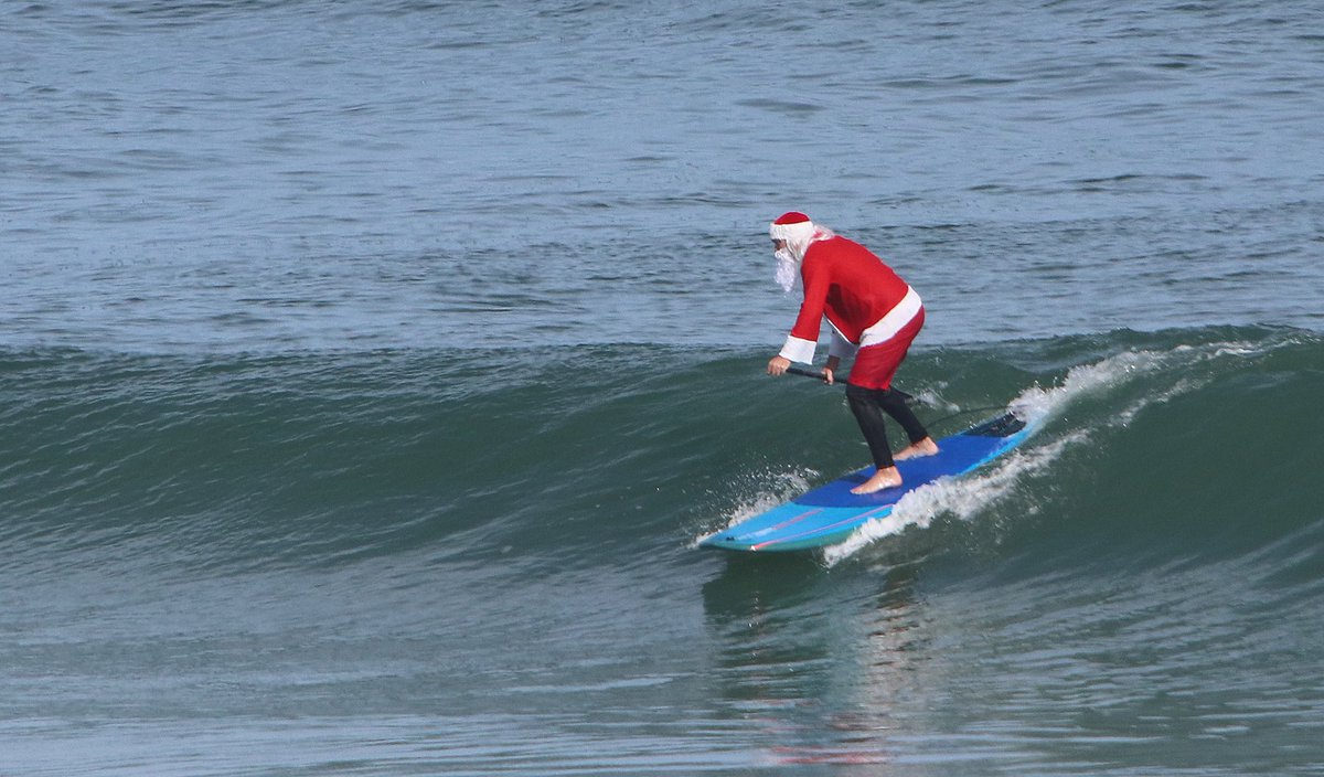 jtillervision's tweet photo. Santa was seen surfing off Flagler Beach Florida Saturday! https://t.co/gWiNZlD0wA
