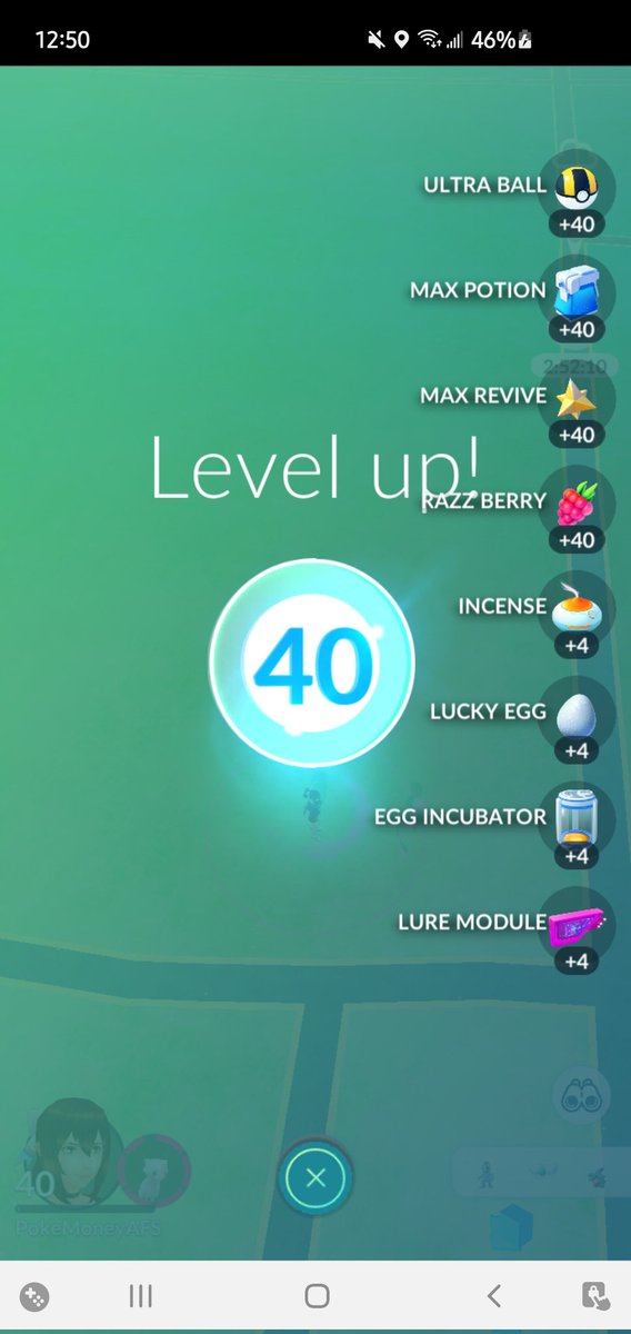 pokemoney21000's tweet image. Finally! #LevelUp #PokemonGO #level40