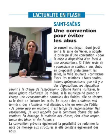 Avant de penser à facturer le chauffage et autres aux associations de Saint-Saens, il ne faut pas oublier Mme le maire de facturer les locations du Cinéma/Théâtre aux compagnies ou associations extérieures #2Poids2Mesures <a href="/bray_info/">Le Réveil de Neufchâtel</a>