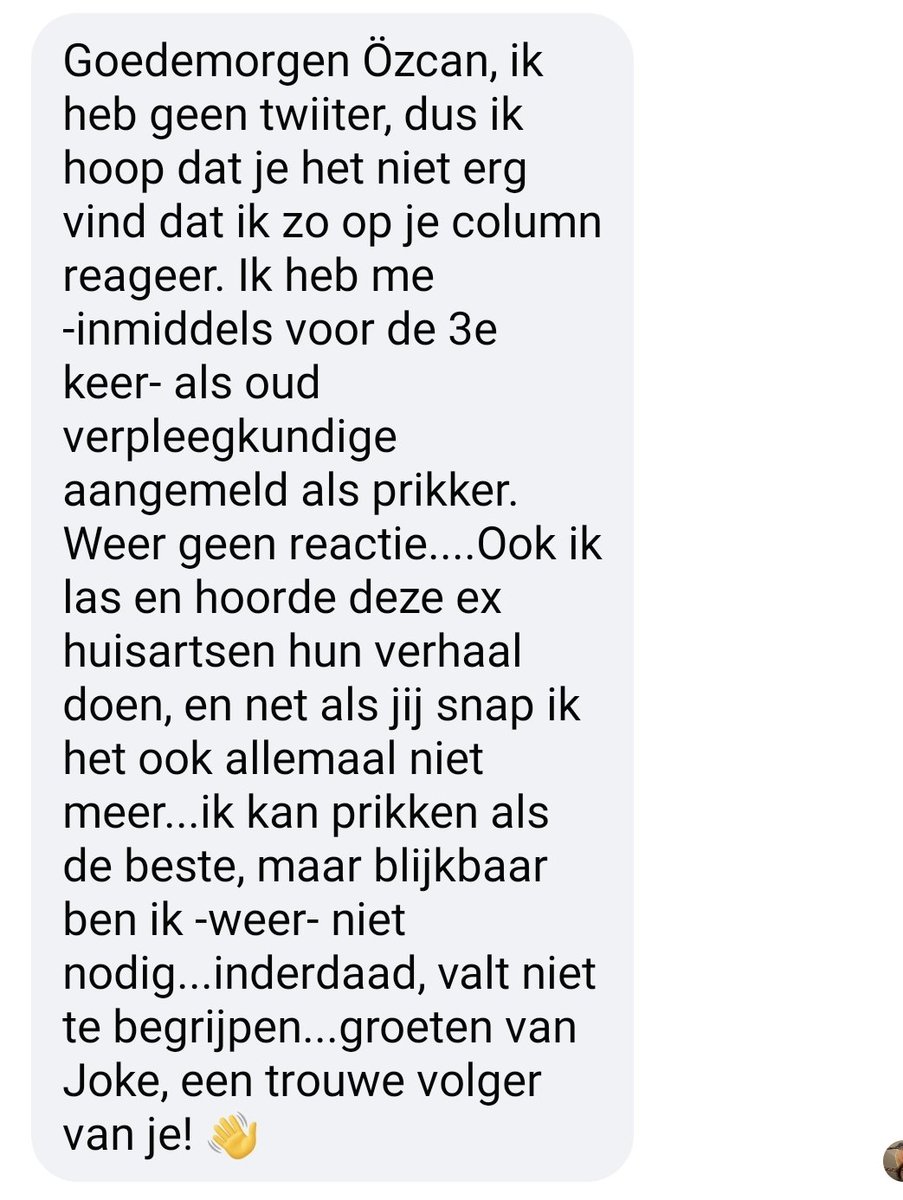OzcanAkyol's tweet photo. Nou. Genoeg mensen die willen prikken, hoor. Daar ligt het niet aan. Bureaucratie is het probleem. Nu houd ik op. Ik word hier te cynisch van. https://t.co/s6KNwq1spX