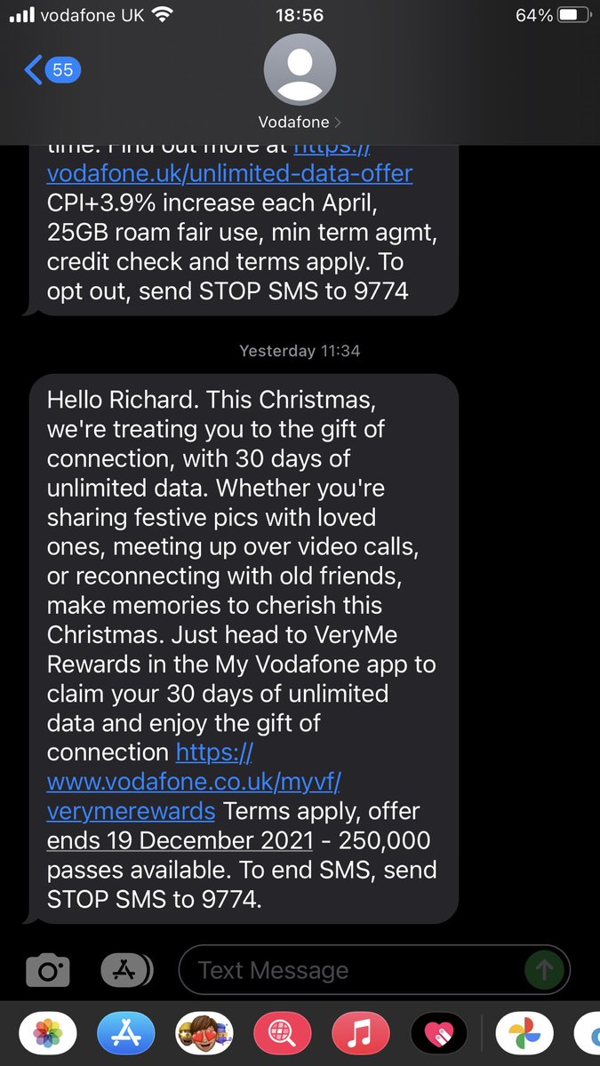 Received again today. Please amend immediately on your system