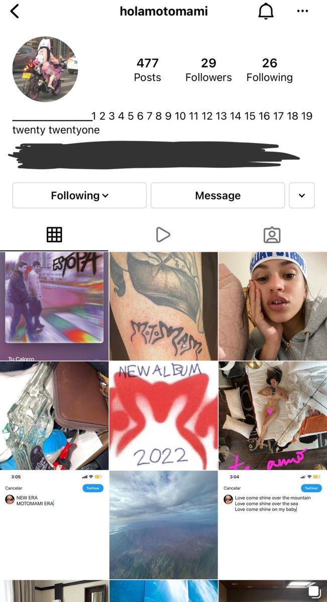 mmmmikaila's tweet photo. Found Rosalía’s finsta 😱😱😱 https://t.co/9GgNsSRMEH