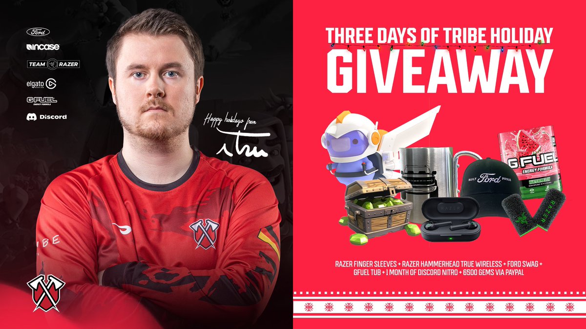 iTzu (@itzudl) on Twitter photo Three Days of Tribe Holiday Giveaway‼️🎄❄️
🏆Super Stocking🏆
🎉6500 Gems via PayPal (50$)🎉
To participate:
▪️Follow <a href="/TribeGaming/">Tribe Gaming</a> & me
▪️Retweet this tweet
The winners will be announced at the 21th December📩 Three Days of Tribe Holiday Giveaway‼️🎄❄️
🏆Super Stocking🏆
🎉6500 Gems via PayPal (50$)🎉
To participate:
▪️Follow <a href="/TribeGaming/">Tribe Gaming</a> & me
▪️Retweet this tweet
The winners will be announced at the 21th December📩