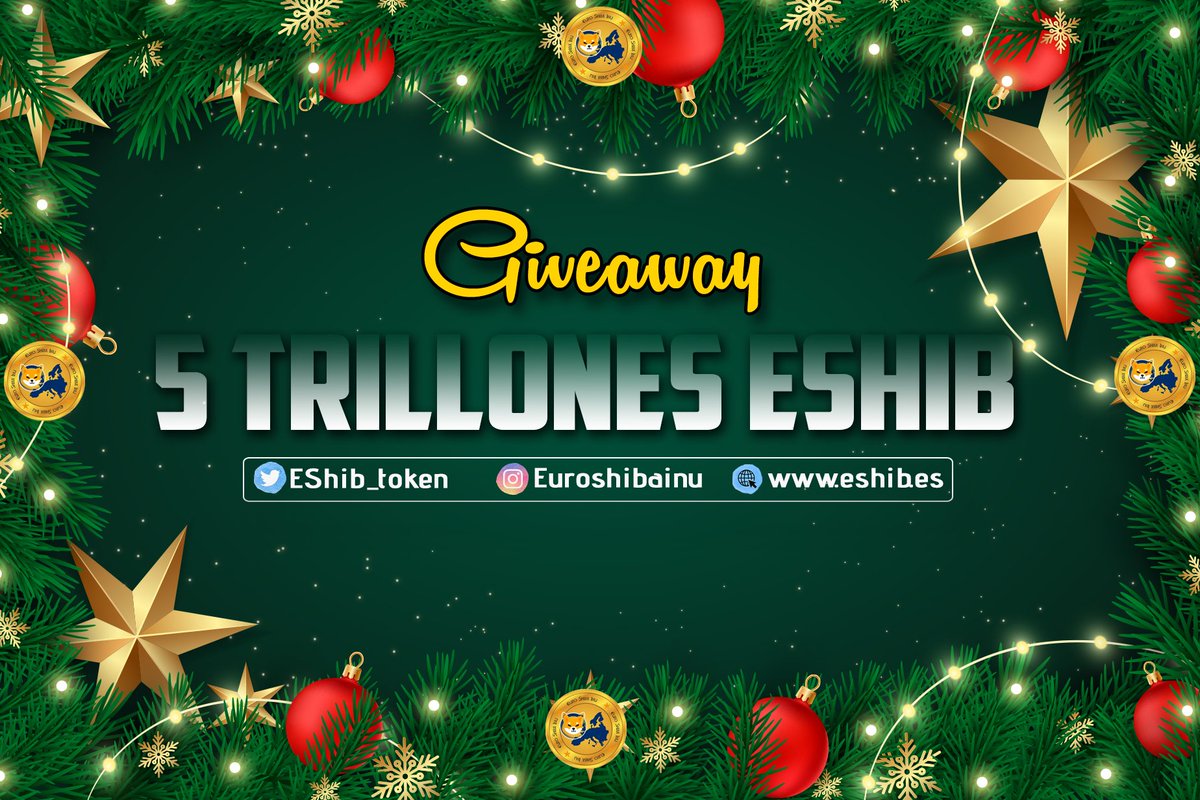 EShib_token's tweet photo. New draw among our Holders
For the day 12/25/2021 we will raffle
5Trillion $EShib
To participate you just have to participate in our TG group:
https://t.co/k6M0LCNEWd
• RT &amp; Follow @EShibVerse
• Comment this and tag 3 friends
• Send your #EShib wallet https://t.co/dEGMKoTcsJ