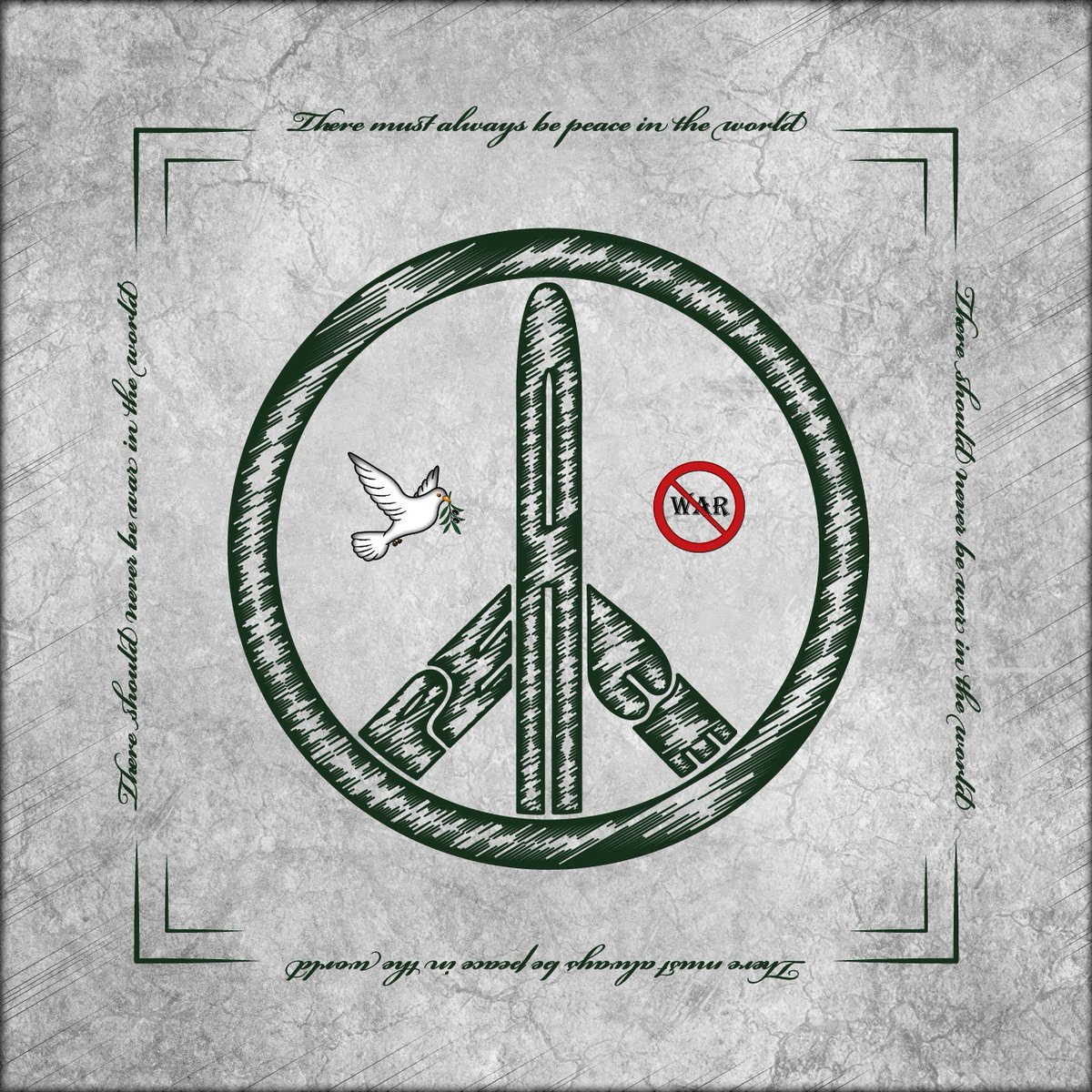 art_within_art's tweet photo. @MicahStampley @NFT Peace 'There must always be peace in the world. &amp; There should never be war in the world.' #NFT #NFTs #nftcollector #nftcollectors https://t.co/qzUW92W5bk