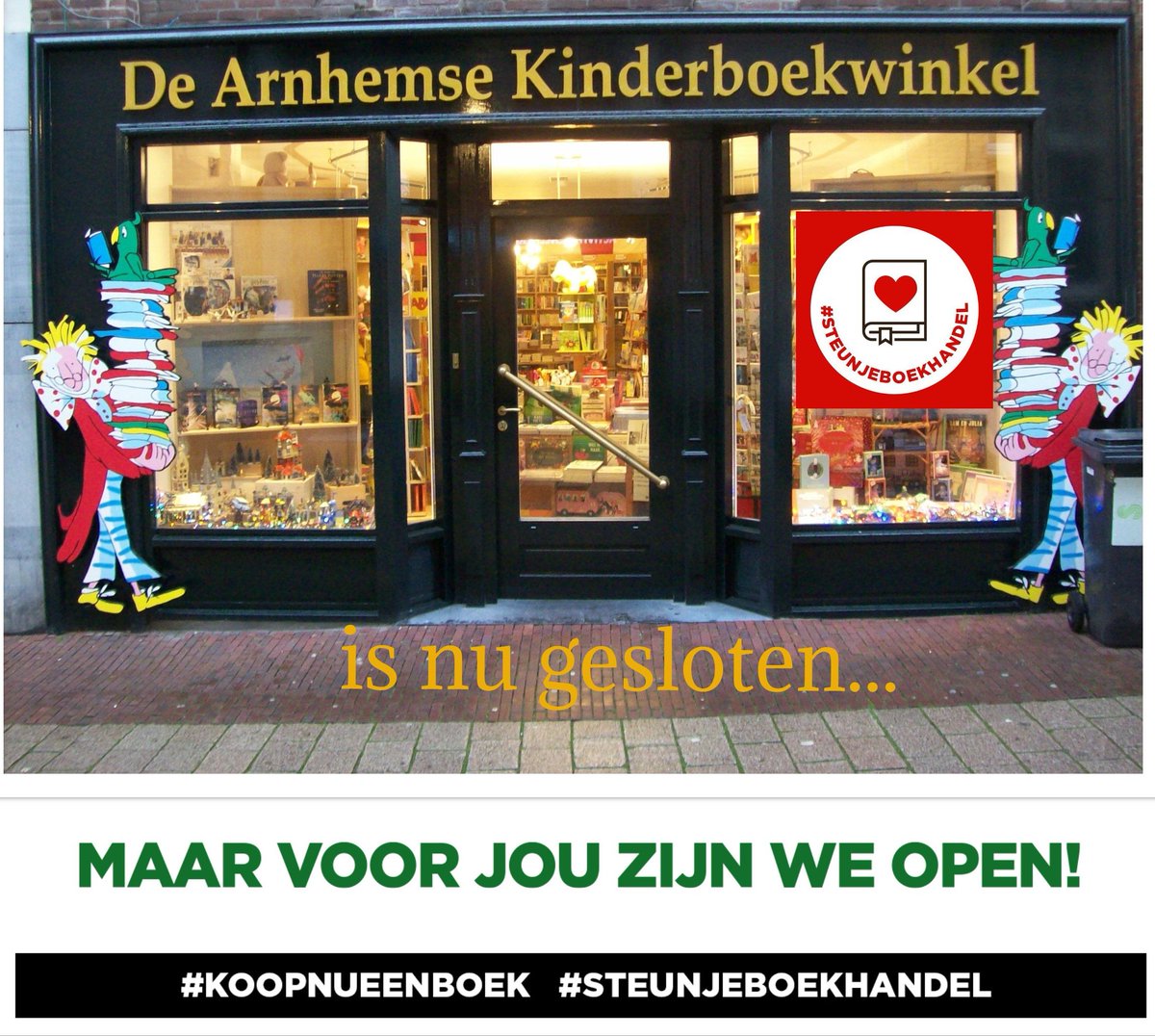 Wij zijn hartstikke essentieel, dus onze webwinkel blijft open! lezenisleuk.nl.
#steunjeboekhandel