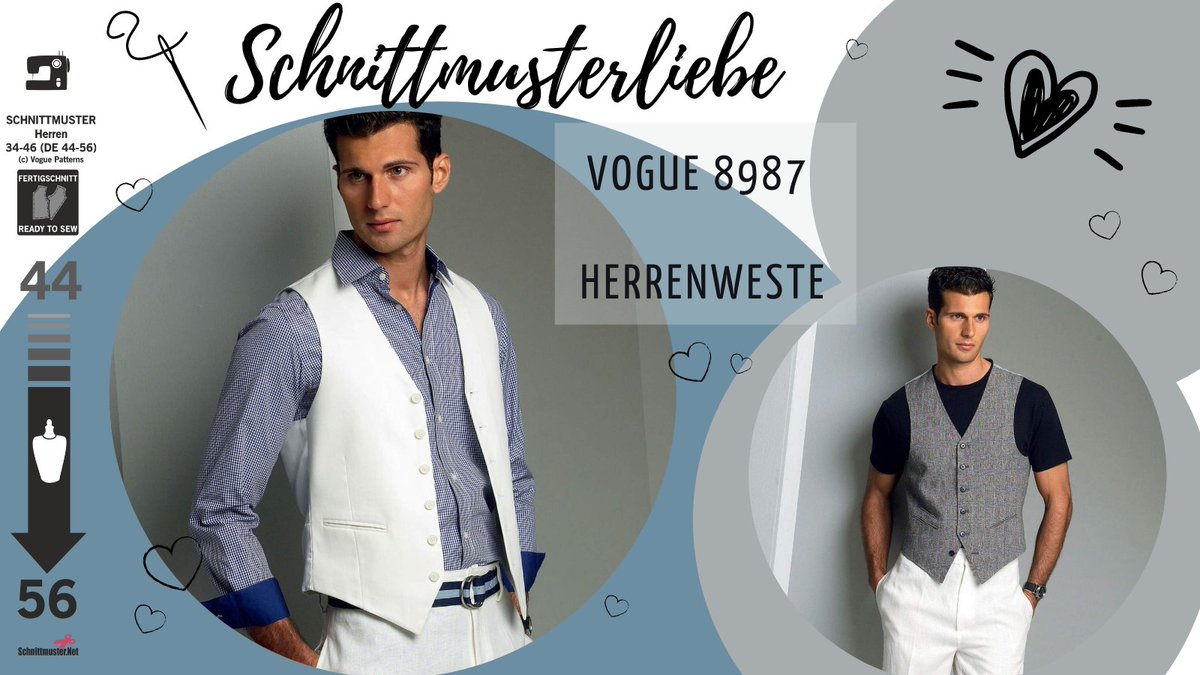 Schnittmuster's tweet photo. 💗 #schnittmusterliebe 💗 #schnittmusternet
(Werbung enthalten)
✂️ Die klassische, gefütterte Herrenweste wartet mit tollen Details auf, ein Rückenriegel mit Verstellschnalle, kleine Leistentaschen und eine elegante Saumform. Schick! ✂️ 🎄🥰
https://t.co/yvTTraOUMz https://t.co/W5Ld5X1FX6