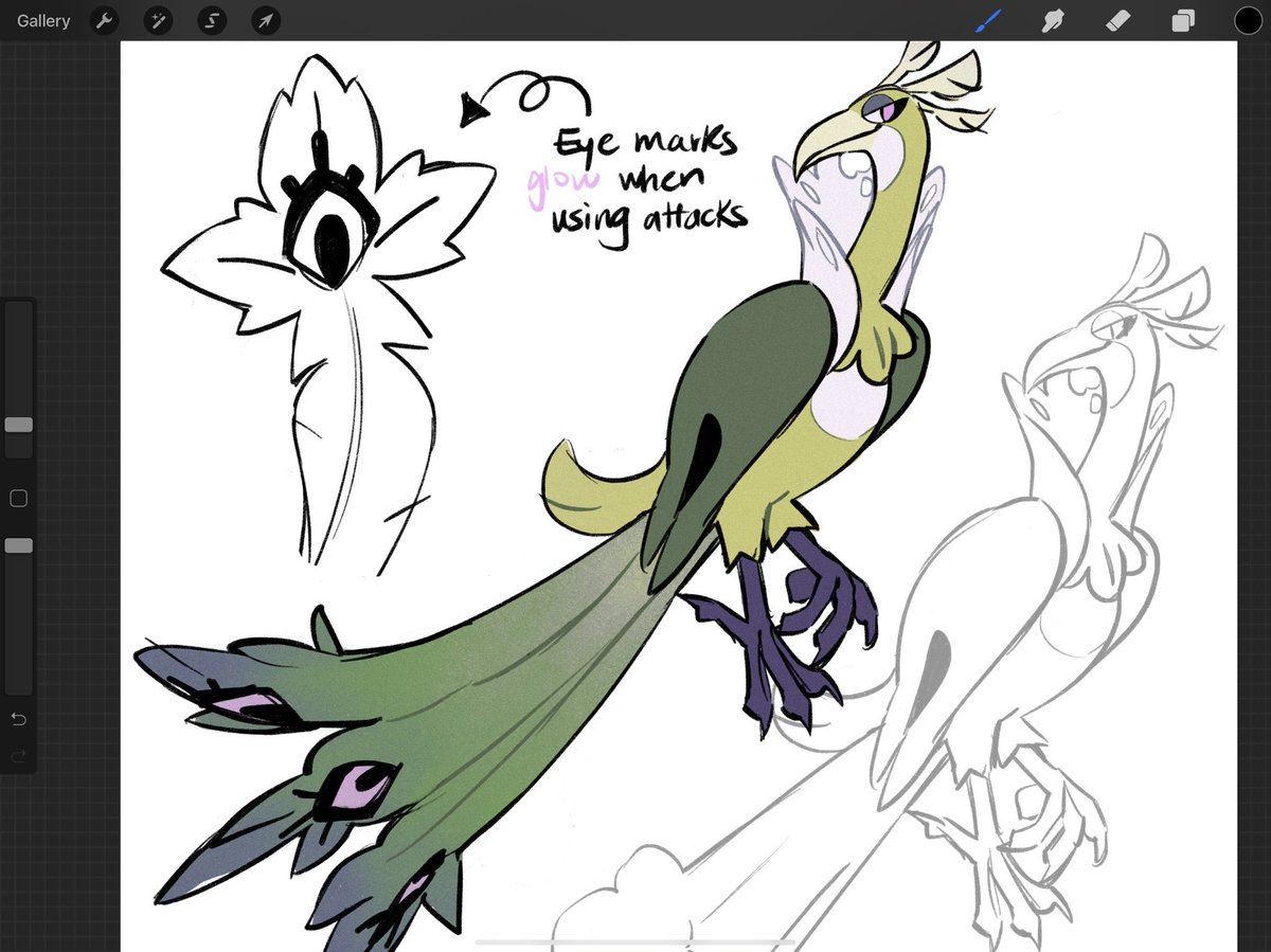 soteikat's tweet photo. I still rly like my grass/psychic starter line hehe....Pippip --> Veerio --> Auspreen (who is still just concept doodles)! 🍃🔮 https://t.co/h8ADM9Lnln