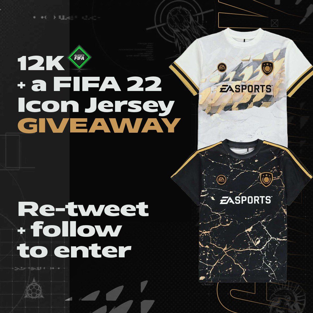 12,000 FIFA Points + Icon Shirt 👀 Giveaway 😍

Only 24 hours to enter

🔁 + ♥️

Follow: <a href="/sbc_tips/">SAF Cal</a> and <a href="/BSmith_Esports/">Brandon Smith</a>

Good luck 👍