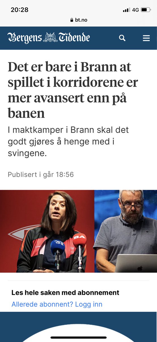 Dagens utvikling viser at BT-narrativet i går ikke stemte.