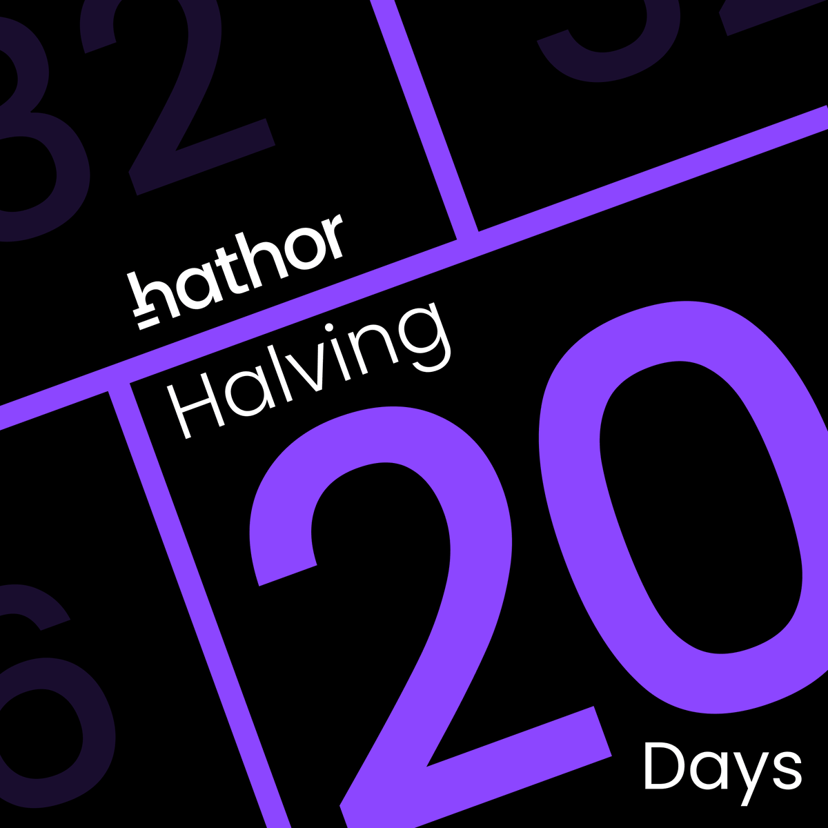 HathorNetwork's tweet photo. Hathor Halving is in 20 days! 👀

Block rewards: From 32 to 16 $HTR 

Countdown👇
https://t.co/S3JdpUVwnN

#HathorHalving https://t.co/fr6T2myDZ3