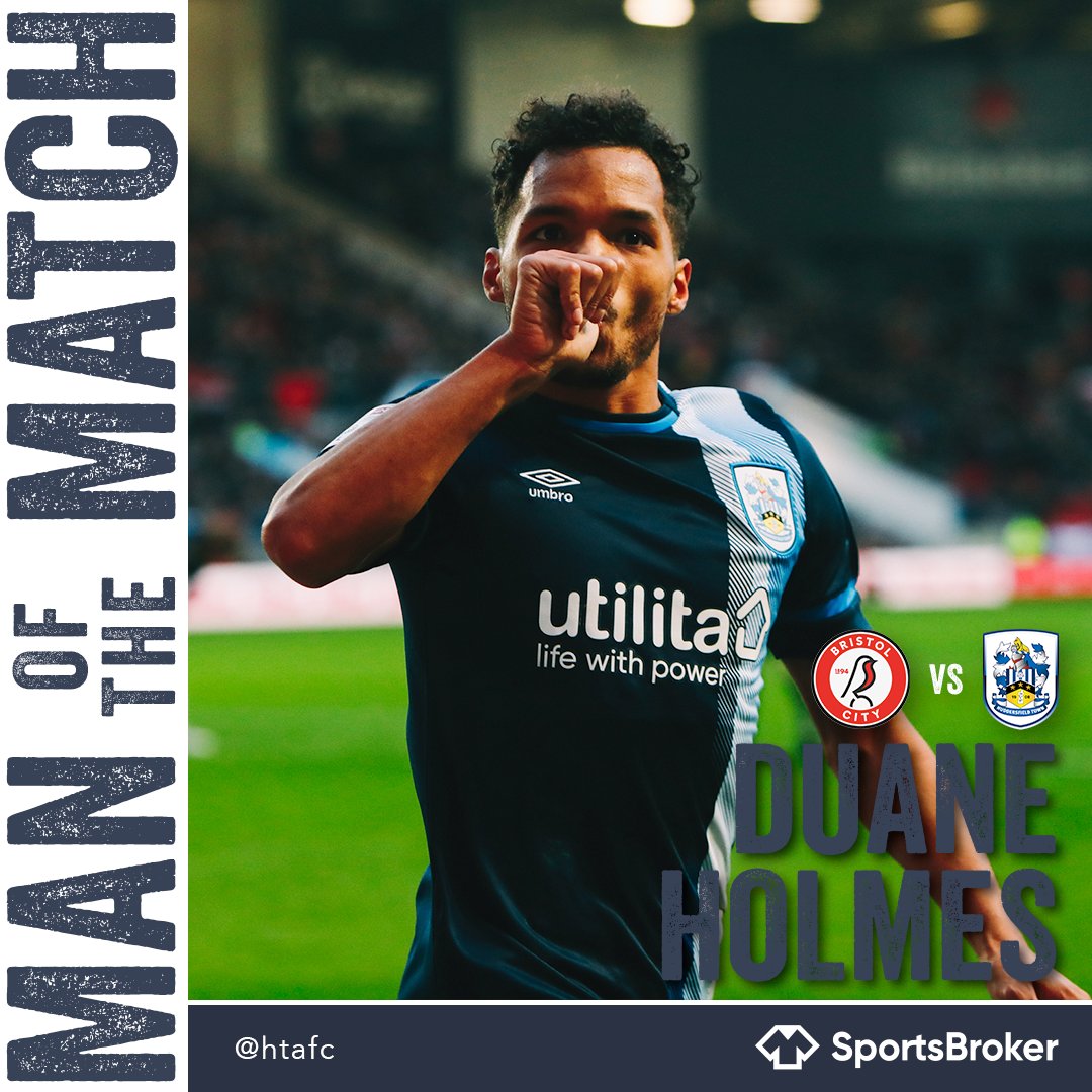 Your #htafc Man of The Match 🏆

Well done, @DuaneHolmes! 👏

#htafc