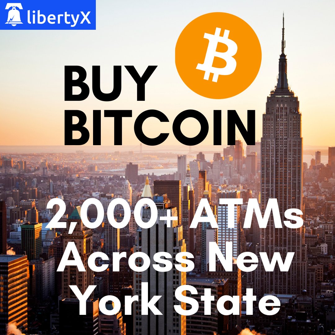 Looking to take advantage of the #bitcoin price dip? Buy bitcoin instantly  at over 2,000 traditional ATMs across New York State. Use your debit card  and purchase up to $5,000 per day.