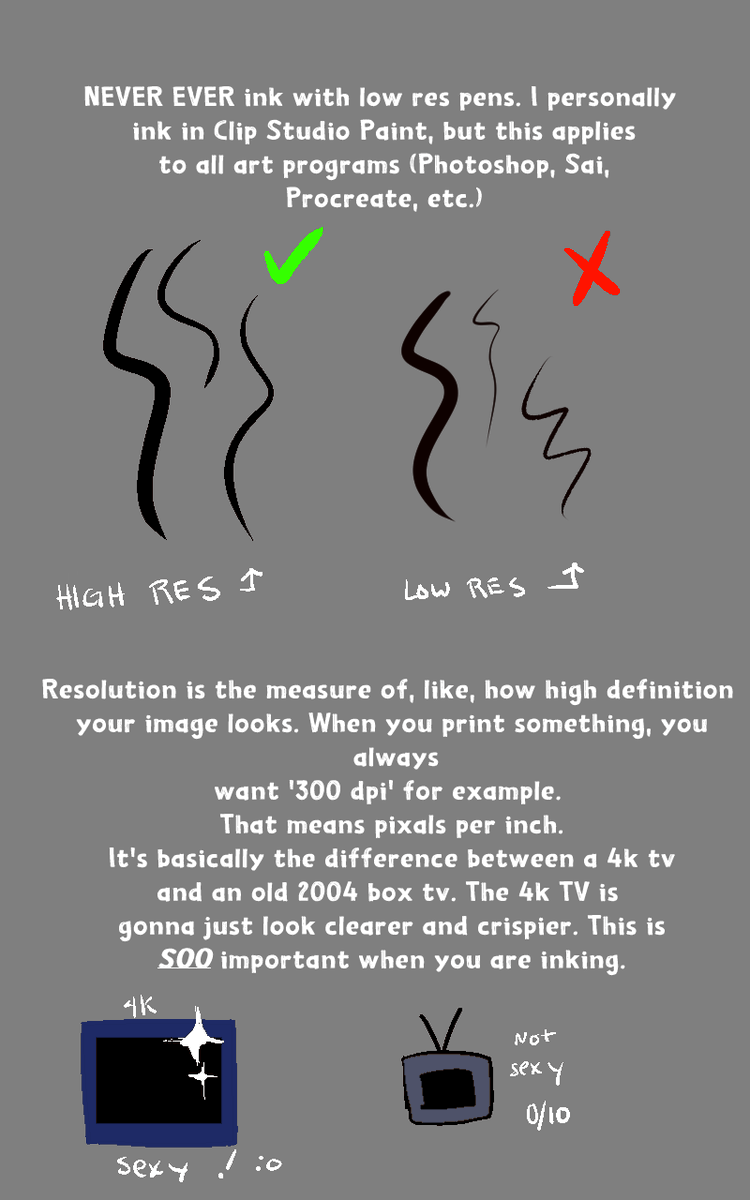 Someone asked for line art tips! So!! Here's some things I've learned. 

Lemme know if there's anything else you want tips on!
#arttipstuesday 