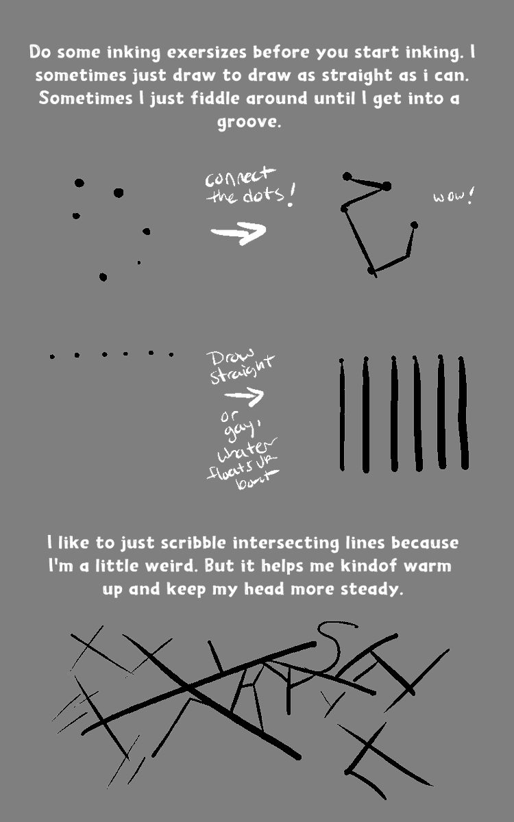 Someone asked for line art tips! So!! Here's some things I've learned. 

Lemme know if there's anything else you want tips on!
#arttipstuesday 