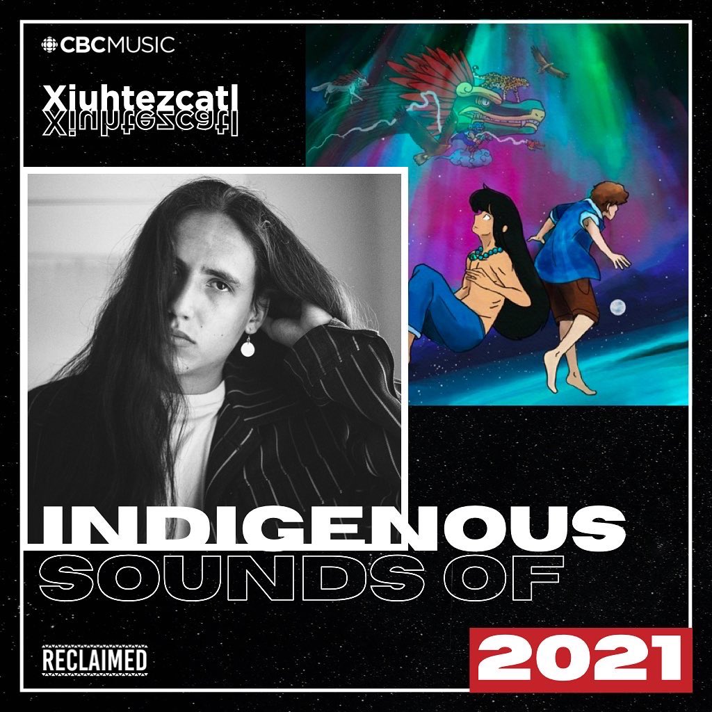 Our celebration of the INDIGENOUS SOUNDS OF 2021 continues tonight! 🎵🪶✨ Hear some of our favourite Indigenous music of the year from around the world 🌏 Feat. @CrownLandsMusic @xiuhtezcatl @Boslenofficial Leanne Betasamosake Simpson & more SATURDAY 5pm @CBCMusic 9pm @cbcradio
