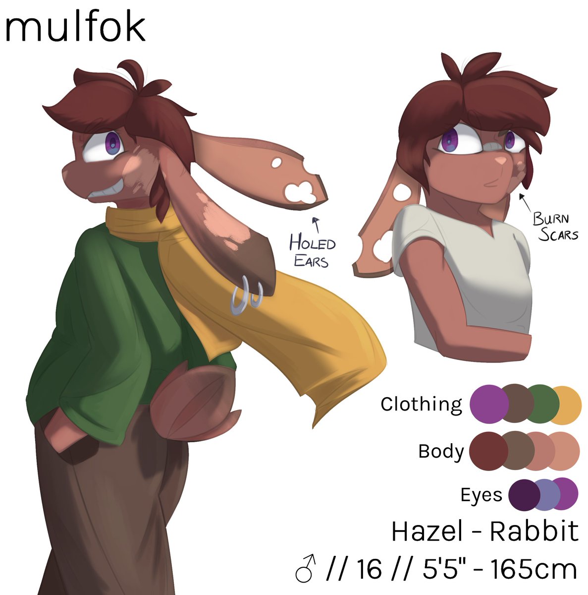 mulfok's tweet photo. meet Hazel!
he's Karu's best friend, a rabbit, and a fan of baking and metalwork!
(excuse the unfinished artwork, never got round to working on it after some time wkwkwk)

#digitalart | #clipstudiopaint | #gamedev https://t.co/fqpxwApfQo