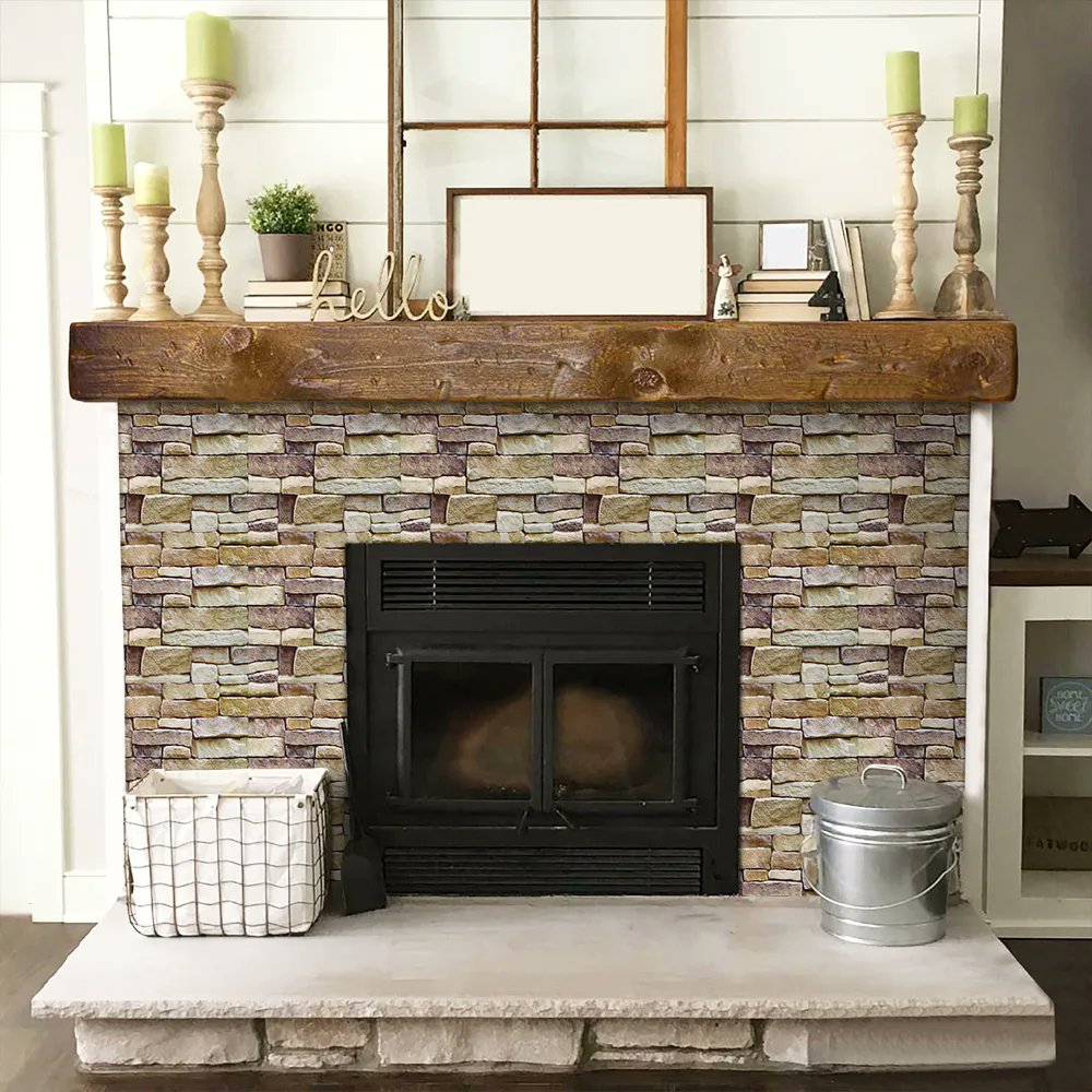 Commomy1's tweet photo. Cozy fireplace #decor ! Just #peel and stickβ€
This #commomydecor vintage #brown #stone peel and stick #wall tile have a very #beautiful #natural 3D stone pattern, just by peeling and sticking, you can easily DIY a #pretty stone wall anywhere you like!
#fireplace #stylefashion https://t.co/t1fq83F7XL