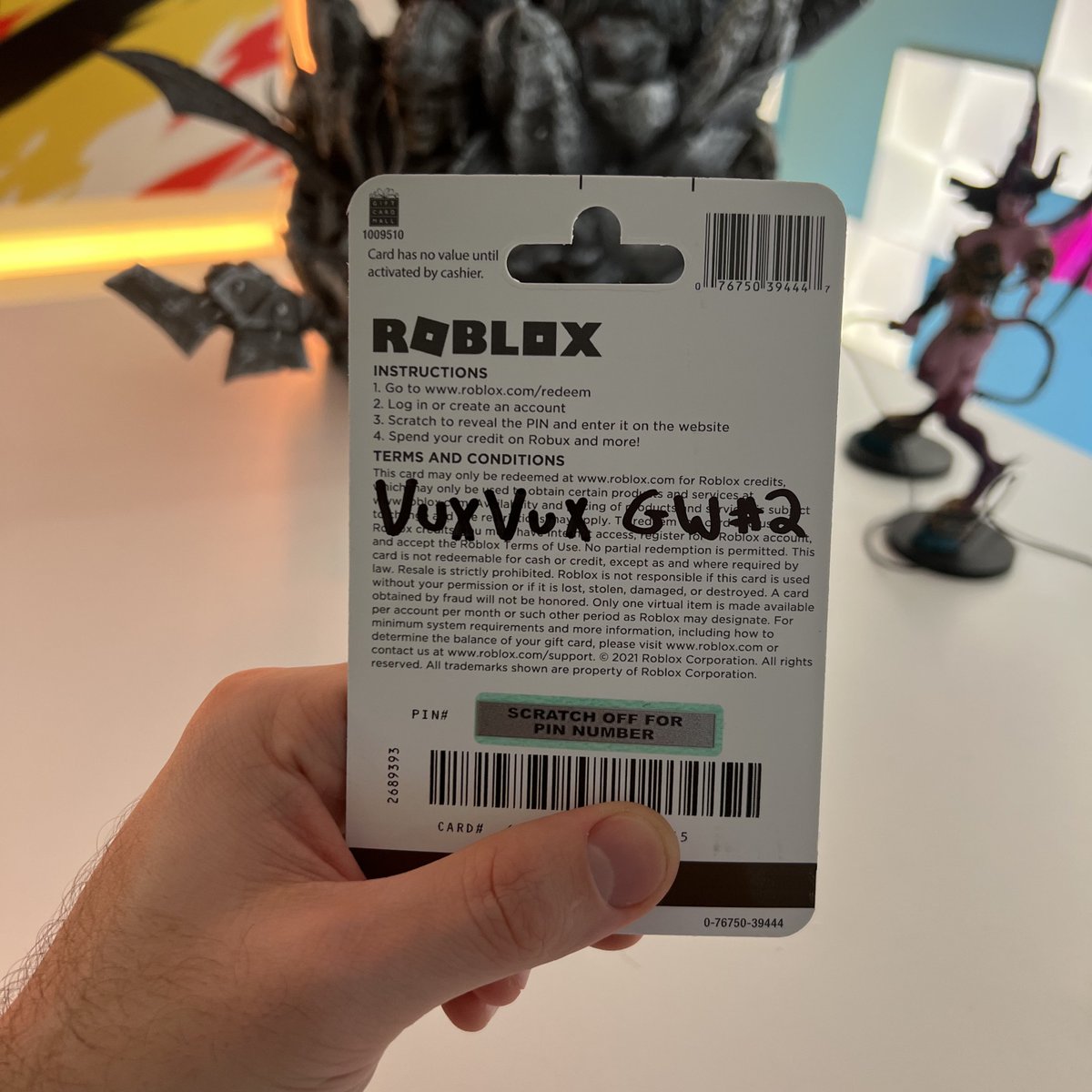 25$ Card Code Revealer - Roblox