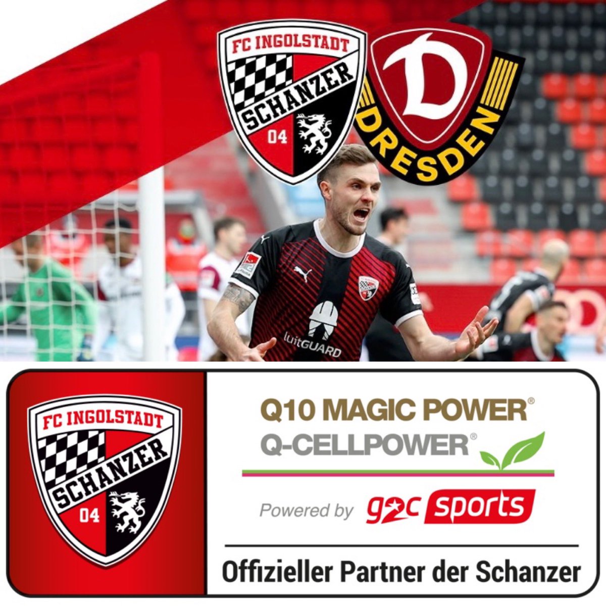 g2csports's tweet photo. Toller Abschluss des Jahres @Schanzer 💪🏻🌱
Klasse 3:0 (2:0) Sieg gegen @DynamoDresden
… weiter so 2022, und danke für die tolle Partnerschaft! 👏🏻👊🏻
#fcingolstadt #schanzer #q10magicpower #g2csports https://t.co/jSZlnGvR6S