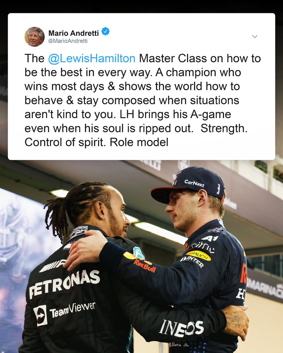 From one World Champion to another. ❤️