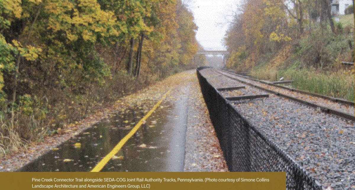 A friendly reminder to planners, transportation engineers, and municipal politicians: “rails with trails” are better than rails to trails. The USDOT even has a 112-page best practices guide on how to implement them. Read it! fhwa.dot.gov/environment/re…