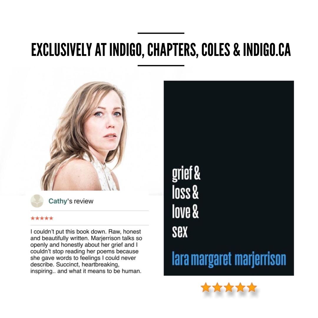 Grief is personal. But that doesn't mean you have to go it alone. There is comfort in connecting with others who have endured the pain and lived to tell about it. Hope, even. Readers tell me grief &amp; loss &amp; love &amp; sex offers such an opportunity.

 chapters.indigo.ca/en-ca/books/gr… .