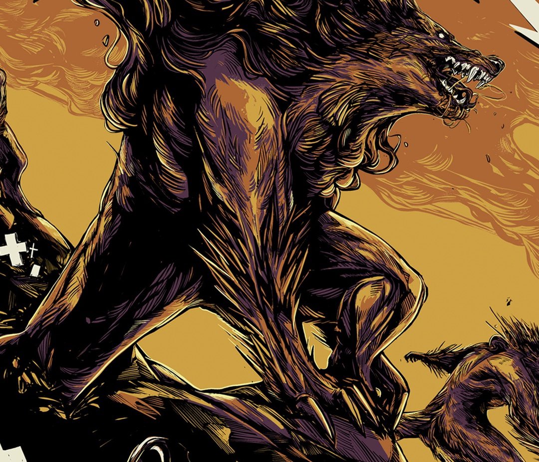 WolfSkullJack's tweet photo. Close ups of my latest Metallica poster which I was hired to create for their 40th Anniversary show this weekend! https://t.co/I8NuJF9I27