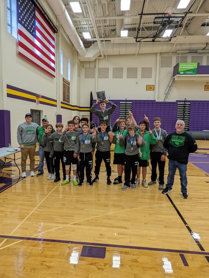 Delta JH Wrestling wins a 1st place at Bryan today!