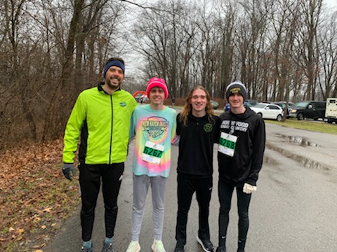 boys_cross's tweet photo. Congratulations to Cole, Owen, Brady, and Coach Bell on completing @HUFF50K 10 mile fun run. Always a challenging course, made even more fun with plenty of mud this year. https://t.co/QtTXphe2Ht