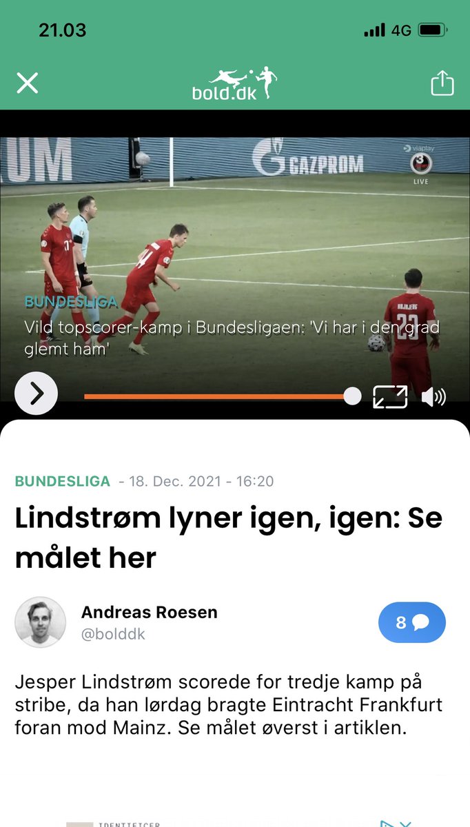 Er der nogen fra <a href="/bolddk/">Bold</a> der kan svare på, hvorfor de gang på gang bliver ved med at topsnyde med deres videoer?
Senest her, hvor man IKKE ser det mål de henviser til, men et gammelt et.
Sørgelig jagt på reklamevisninger 🤷‍♂️