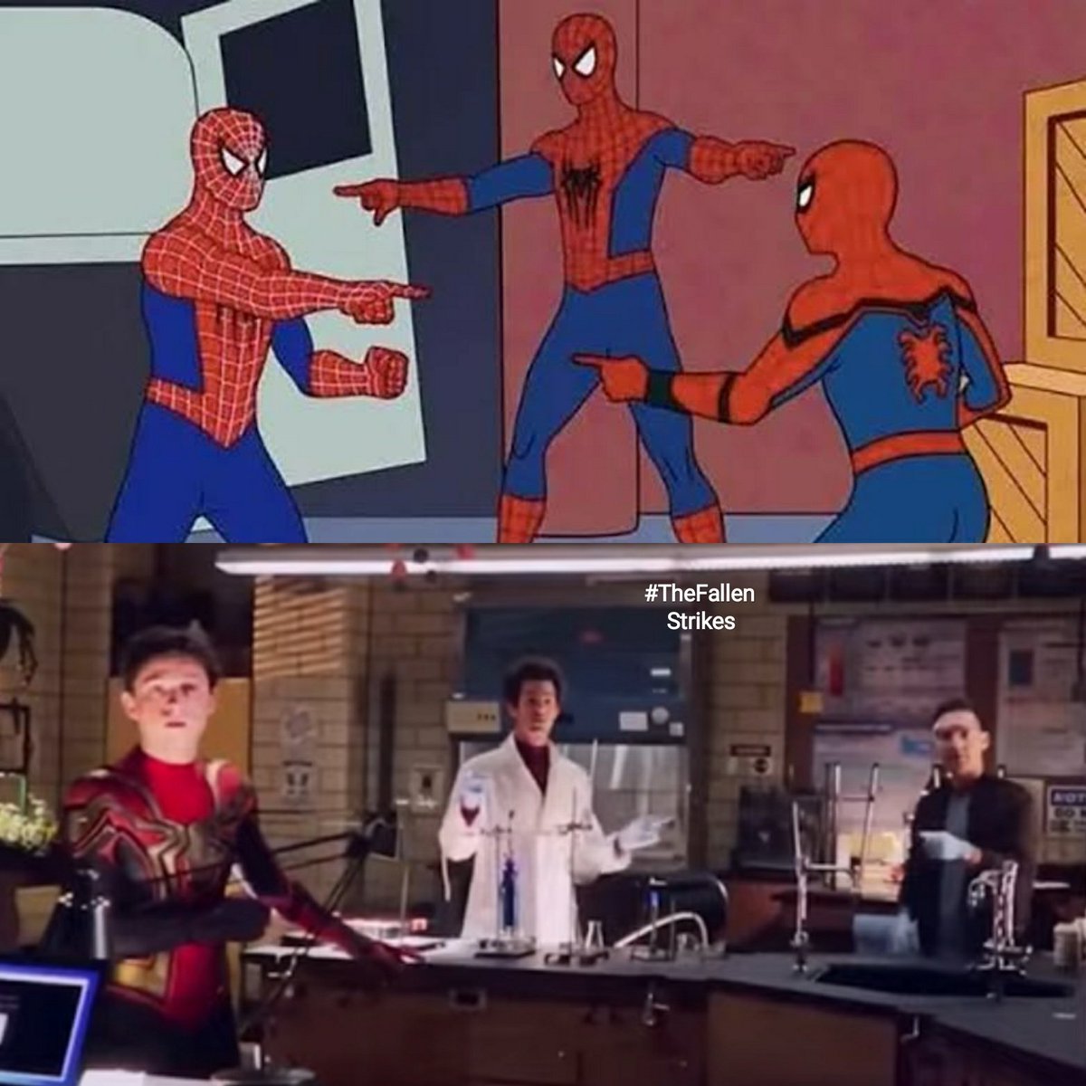 WamiqTheFallen's tweet photo. They did put the Meme in the Movie
#SpiderMan #SpoilerAlert https://t.co/KhoJhEifql