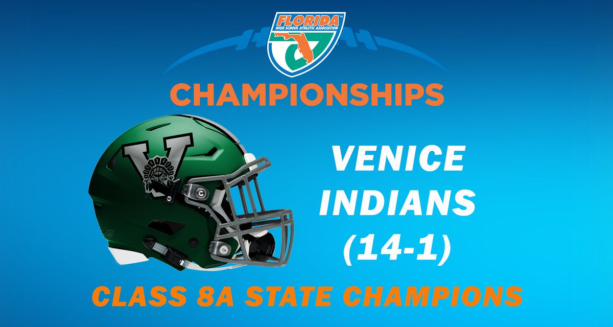 Congratulations to your #FHSAA #Class8A 🏈#StateChampions 🏆

<a href="/VeniceIndianFB/">VeniceIndianFootball</a> def. <a href="/ApopkaFootball/">Apopka Football</a>, 35-7