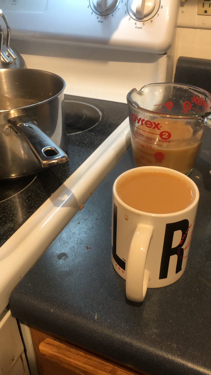 About to enjoy this ginger and cardamom chai thanks to <a href="/drsanjaygupta/">Dr. Sanjay Gupta</a>’s recipe! Already tasty!