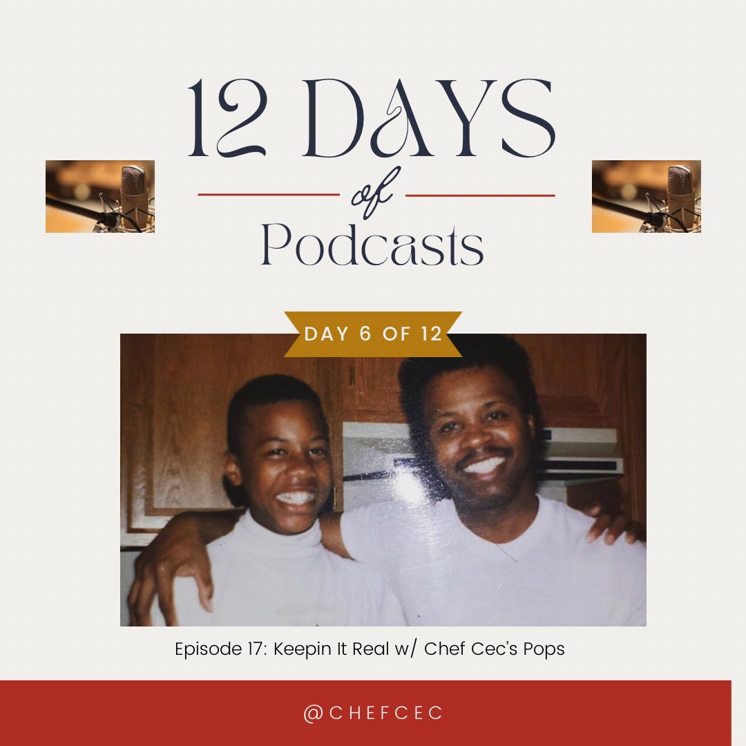 On this 6th day of podcasts, we had to feature the first, Cecil Rhodes. Listen back to episode 17 to hear <a href="/ChefCec/">Cecil L Rhodes II</a>’s Dad keep it ALL the way real! 🔥

Listen here: player.captivate.fm/episode/c8d5ae…