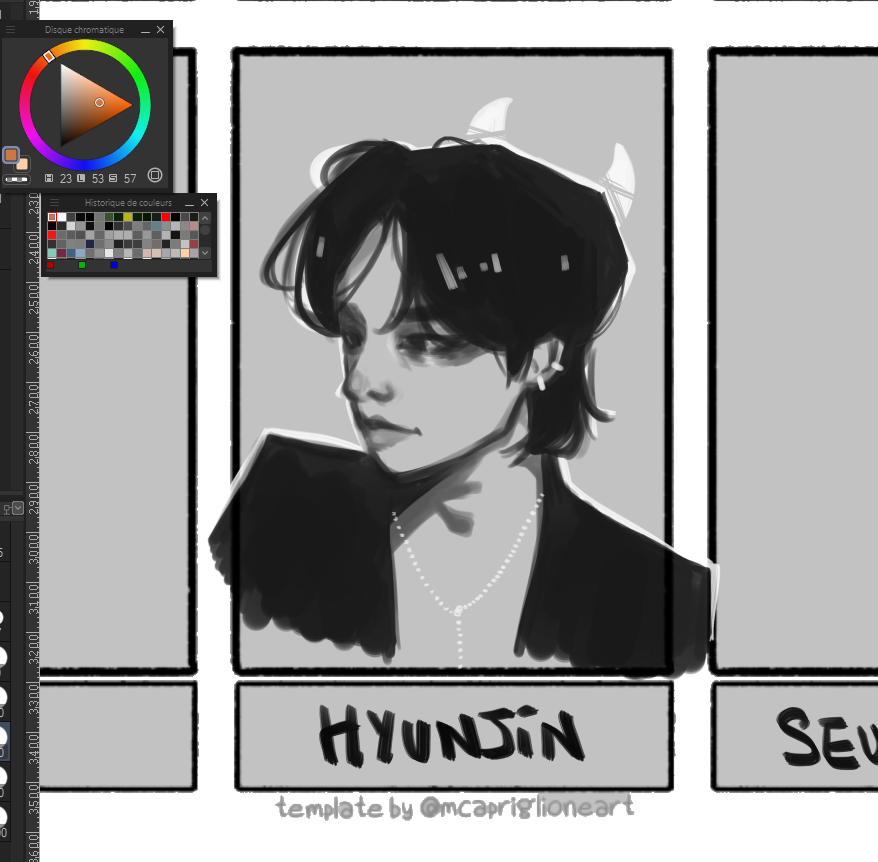 Tamchik_918's tweet photo. Today it's Hyunjin ! Who's next? It remains San, Seungmin, Viego and Sylas ! 

#StrayKids #Straykidsfanart #Hyunjin #hyunjinfanart #digitalart #idol #kpop #dailydoodle #doodle #sketch #SixFanarts https://t.co/VHxbpDamwB