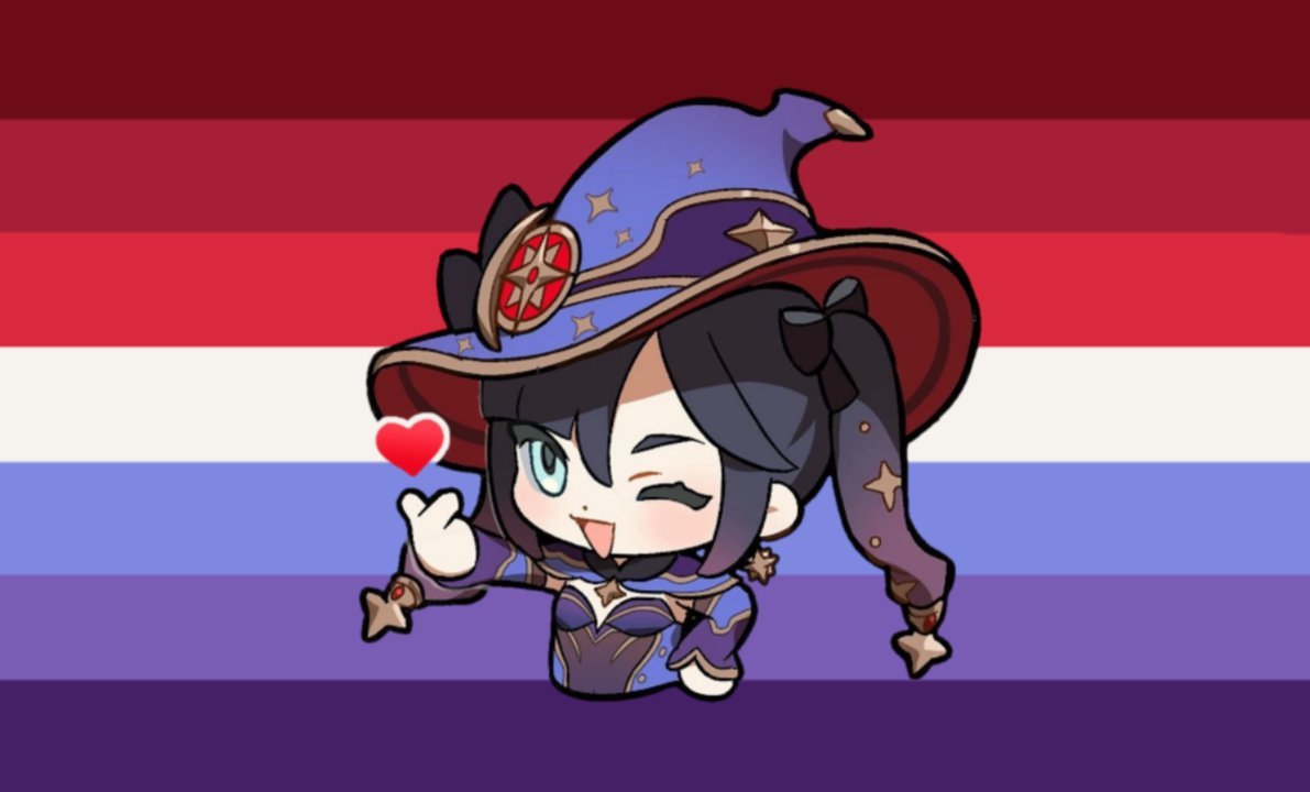 ✧ mona lesbian flag 一 a flag for lesbians who like mona!

✧ made by : <a href="/lesflag/">Lesbian flags! ♡</a>
✧ who can use it? 一 all lesbians who like mona!

✧ 一 please DM us if you'd like the post to be deleted!