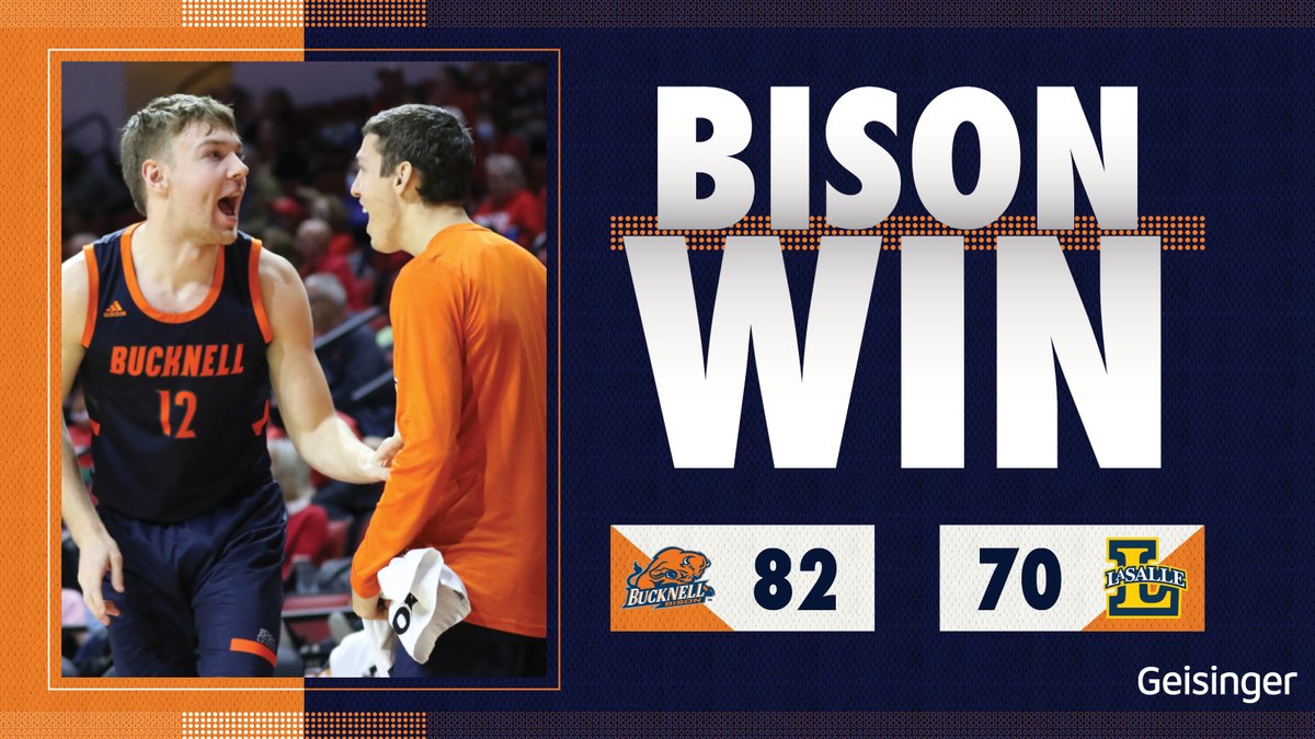 BISON WIN!!!

Bucknell shot 56.1% and 50% from beyond the arc on the way to a big victory over the Explorers. Andrew Funk led the team with 22 points, 3 steals and 2 assists. We're at Richmond on Wednesday.

#rayBucknell