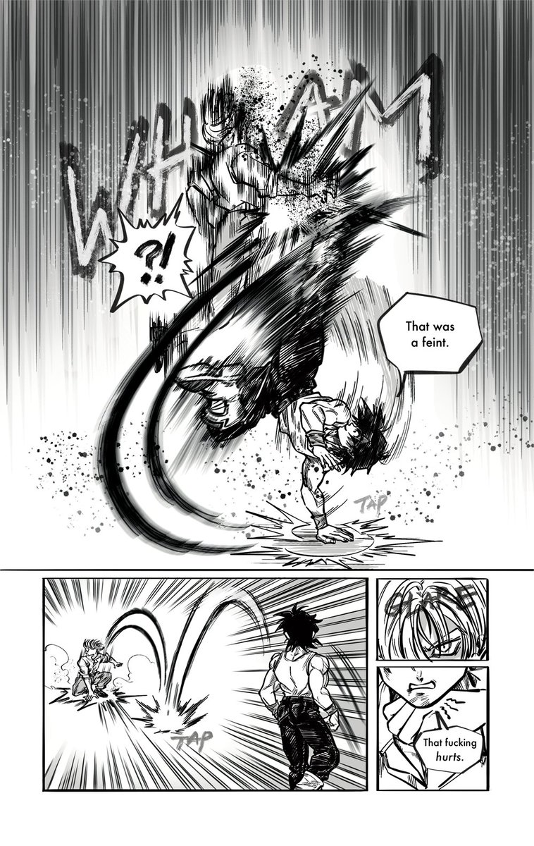 okanra_mob's tweet photo. The Spar - part 1 (4/10) #DragonBall #ドラゴンボール with #trunks and #goten https://t.co/MYx0u9bfvu