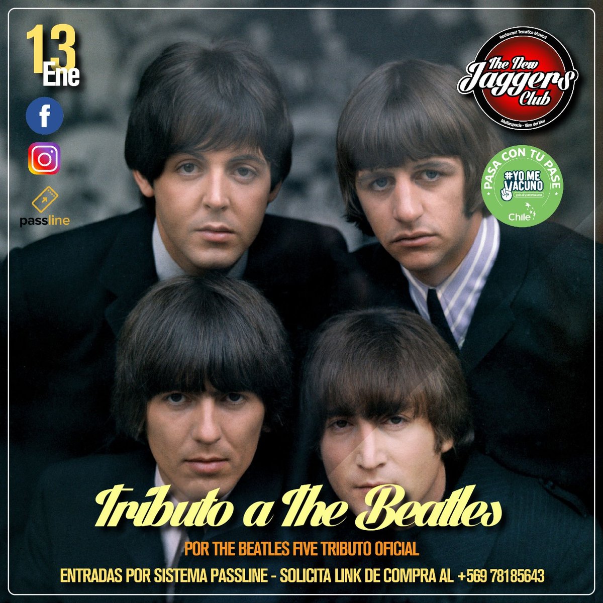 Atención!!, Ya tenemos fecha!!.sigemos en instagram cómo Thebeatlesfive