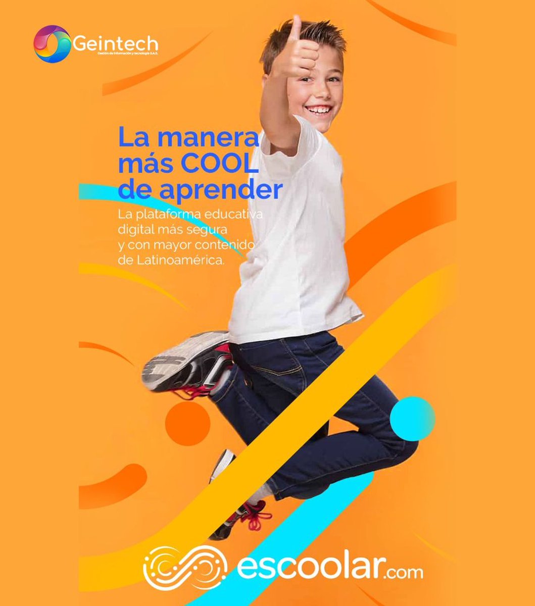 Geintech's tweet photo. Aprende desde casa con Escoolar, la primera escuela 100% online primaria y secundaria con certificado de EE.UU para nativos digitales. Cuenta con recursos educativos, divertidos y tecnológicos. 👨🏻‍🏫👩🏼‍💻 Adquiere este producto 310 566 2974 o al 300 250 1998.
#aprender #educacion https://t.co/aEWZPCy8KO