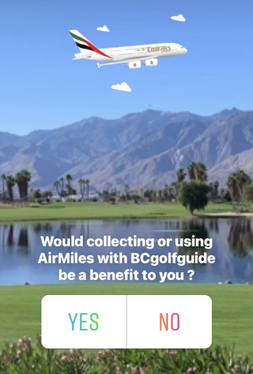 Would using or collecting AirMiles with BCgolfuide golf travel be a benefit to you? - tweet us !