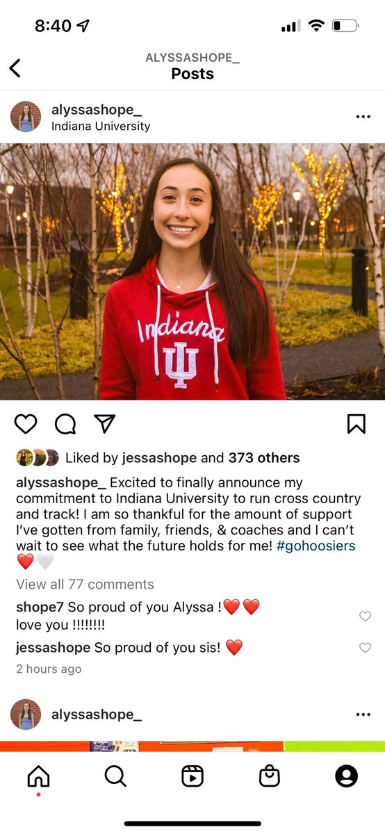 Congrats to Alyssa Shope!!! #WeAreLions