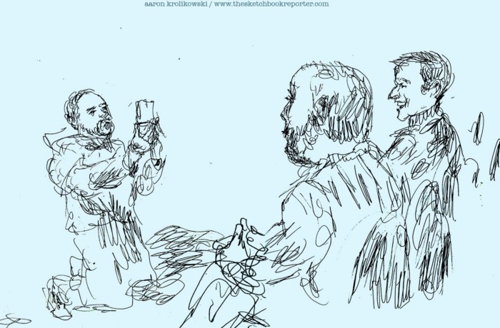 ajkrolikowski's tweet photo. Tomorrow I return to sketch Roll Play... D and D improv at the Adrienne! 2pm. Come find me. Disrupt my pen. Here are sketches from 2019..... https://t.co/HmYNzRqsgO
