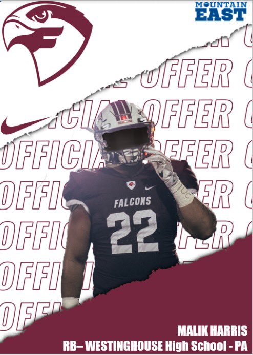 After having a conversation with coach @Coach_Rob_FSU I am beyond blessed to receive a offer from fairmont state university!!🖤🙏🏽