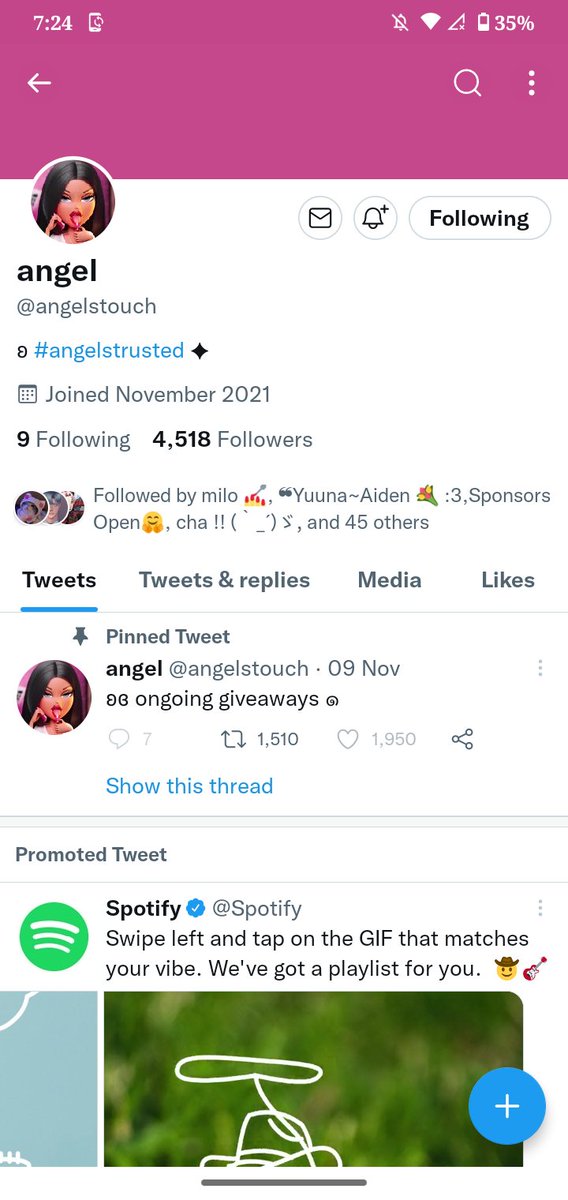 oxlureii's tweet photo. @angelstouch Uwu https://t.co/pLf1fo9oht